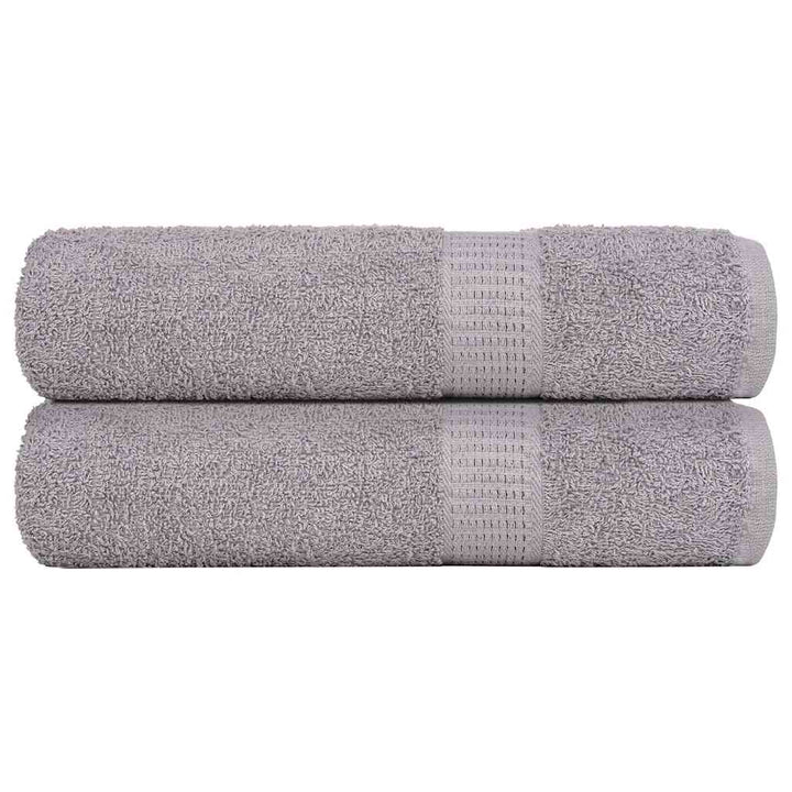 Serviettes De Visage 4 Pcs 360 G/M² 100% Coton Gris