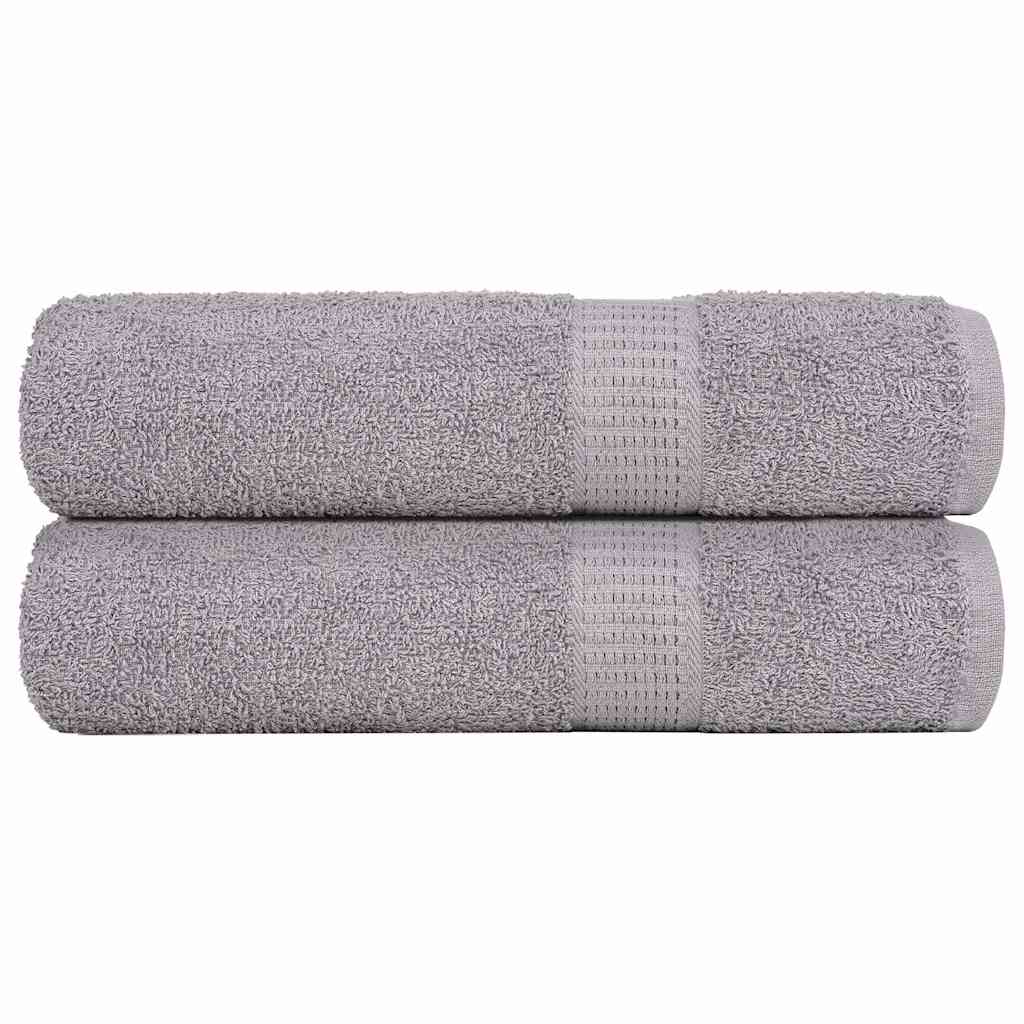 Serviettes De Visage 4 Pcs 360 G/M² 100% Coton Gris