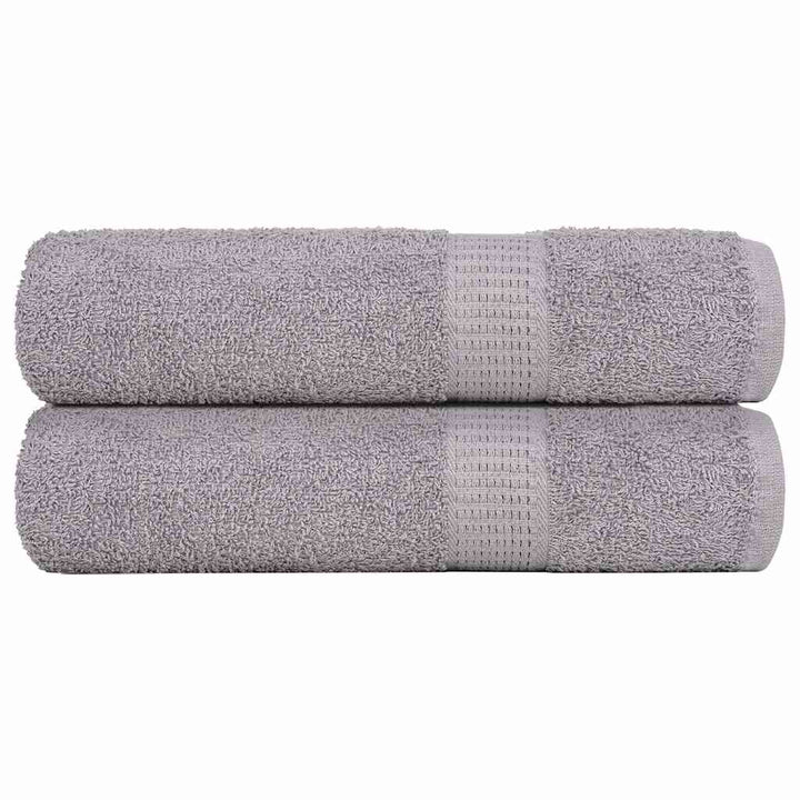 Serviettes De Visage 4 Pcs 360 G/M² 100% Coton Gris
