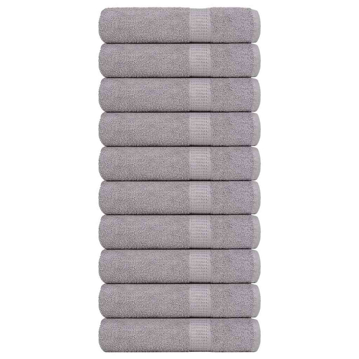 Serviettes De Visage 4 Pcs 360 G/M² 100% Coton Gris