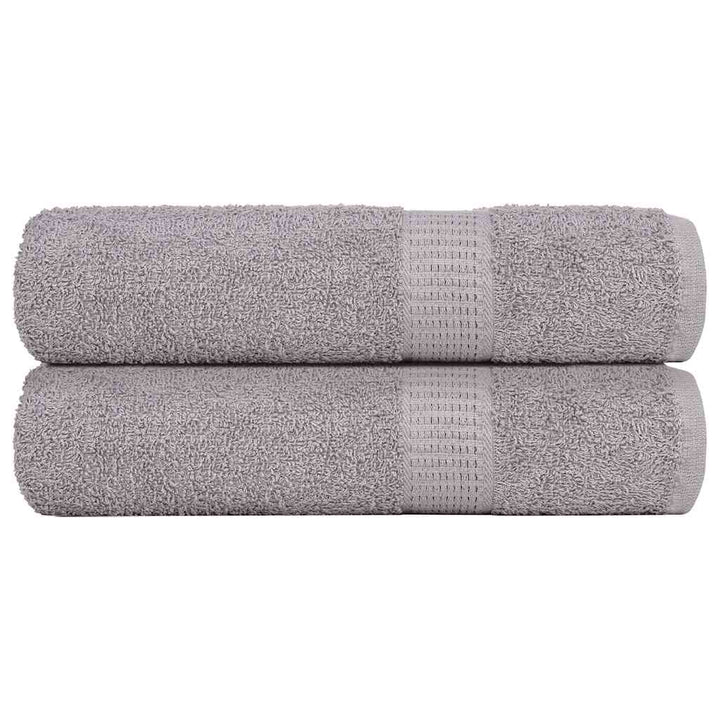 Serviettes De Visage 4 Pcs 360 G/M² 100% Coton Gris