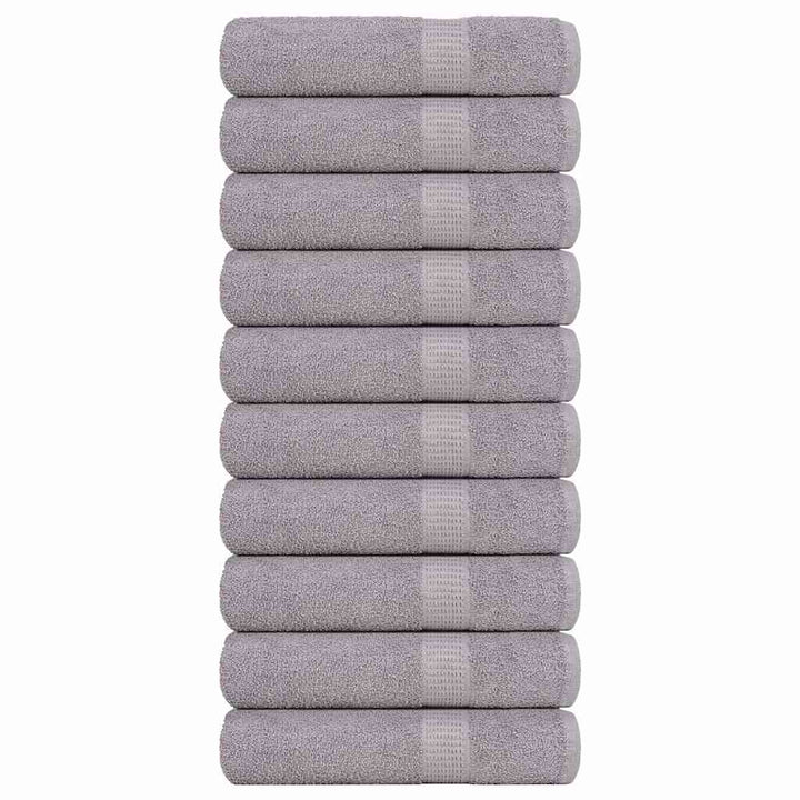 Serviettes De Visage 4 Pcs 360 G/M² 100% Coton Gris