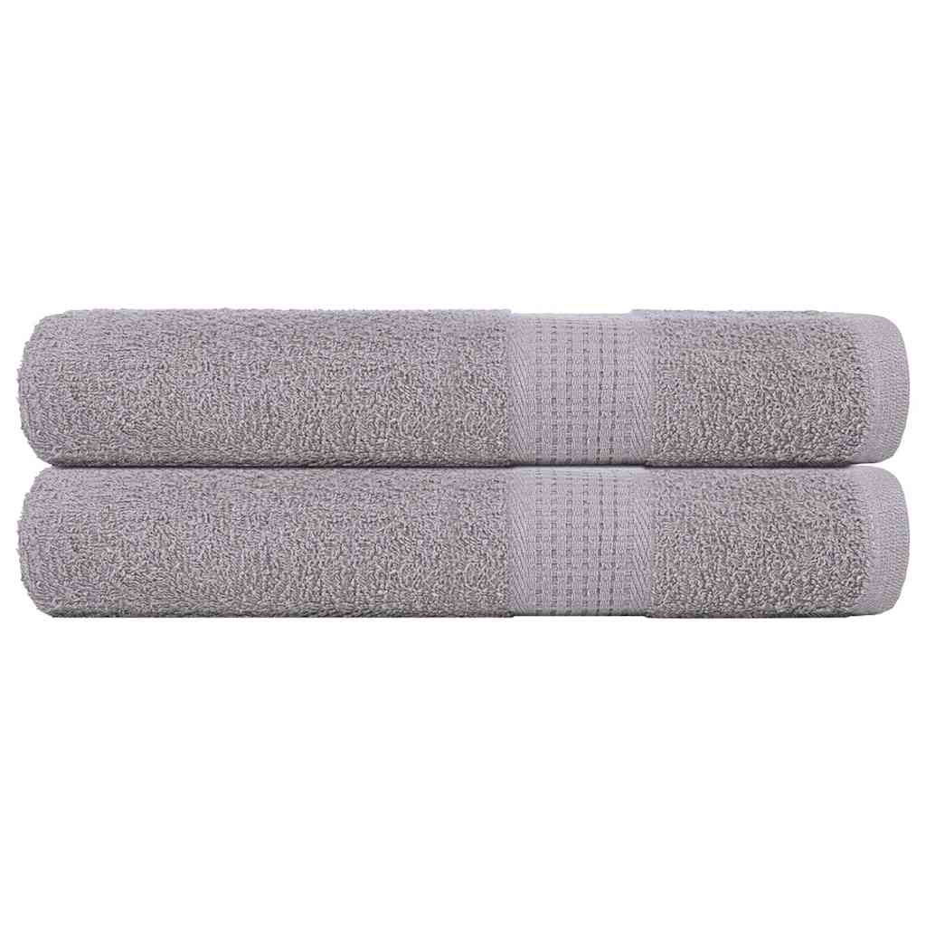 Serviettes De Visage 4 Pcs 360 G/M² 100% Coton Gris