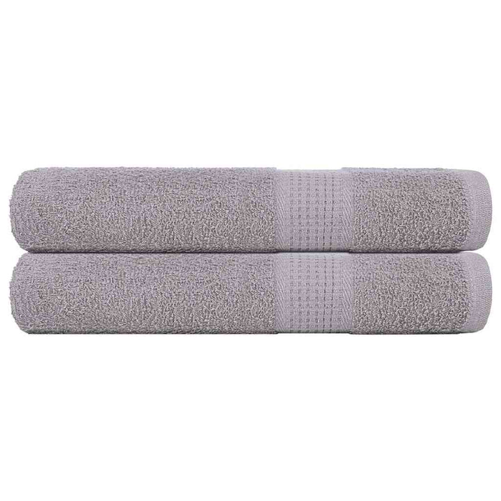 Serviettes De Visage 4 Pcs 360 G/M² 100% Coton Gris