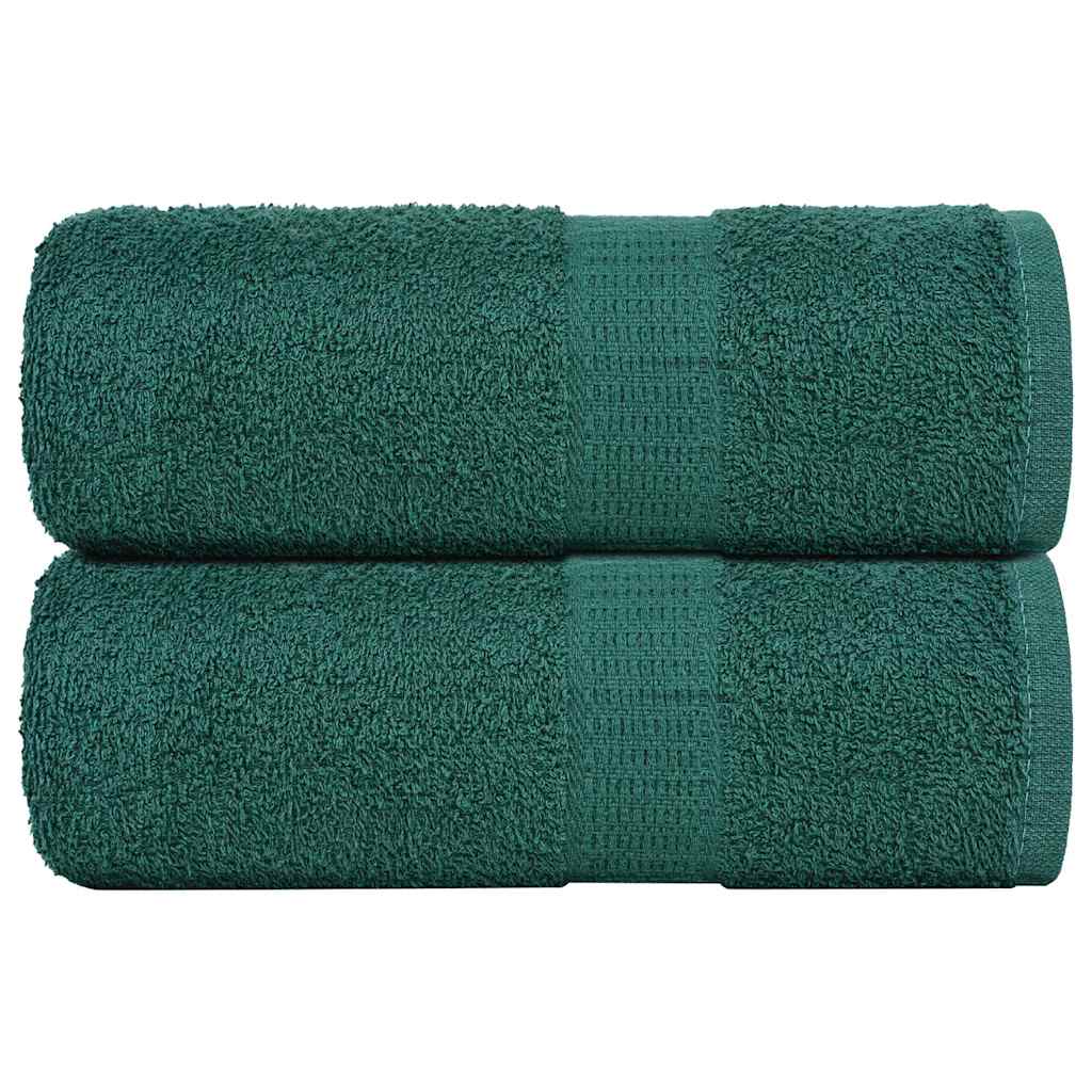 Serviettes De Sauna 4 Pcs 360 G/M² 100% Coton Vert