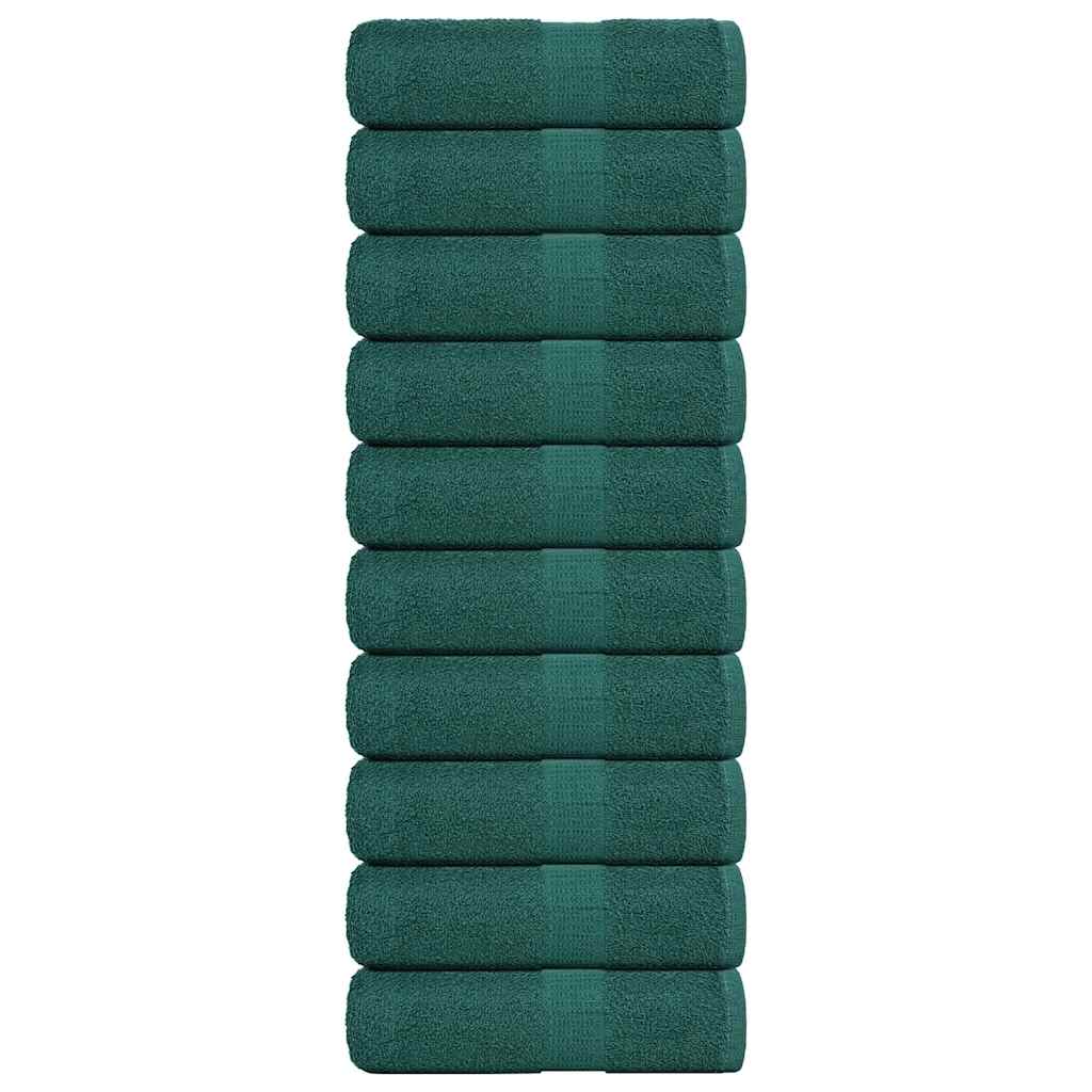 Serviettes De Sauna 4 Pcs 360 G/M² 100% Coton Vert