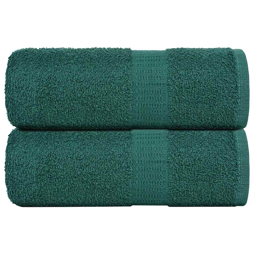 Serviettes De Sauna 4 Pcs 360 G/M² 100% Coton Vert