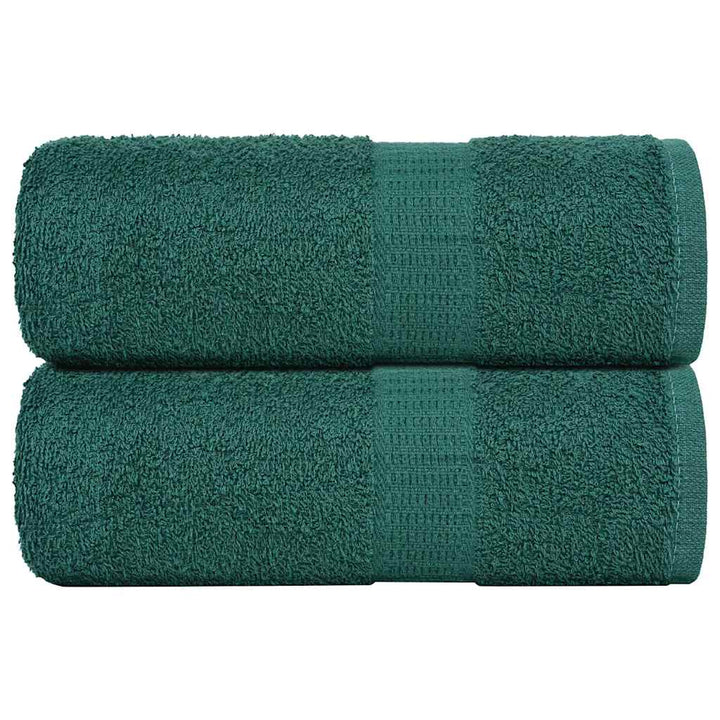 Serviettes De Sauna 4 Pcs 360 G/M² 100% Coton Vert