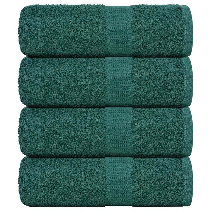 Serviettes De Sauna 4 Pcs 360 G/M² 100% Coton Vert