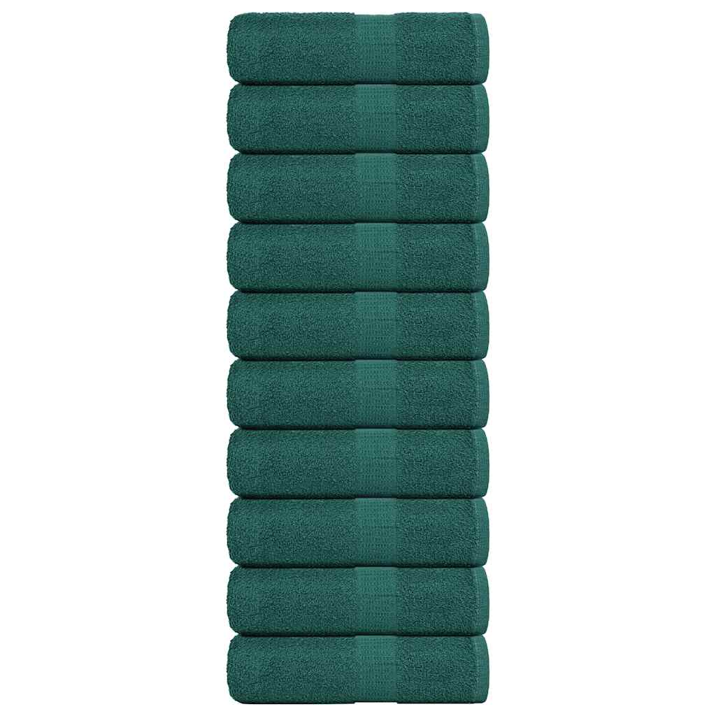 Serviettes De Sauna 4 Pcs 360 G/M² 100% Coton Vert
