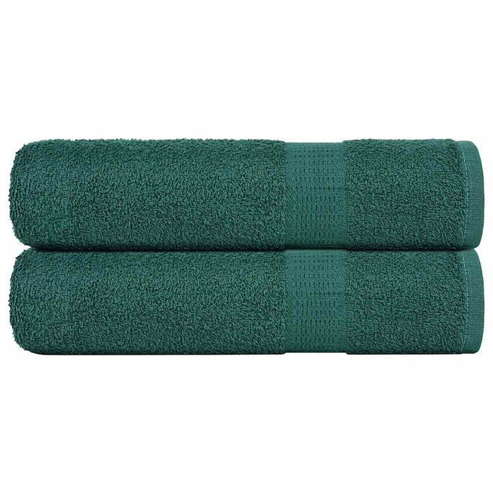 Serviettes De Sauna 4 Pcs 360 G/M² 100% Coton Vert
