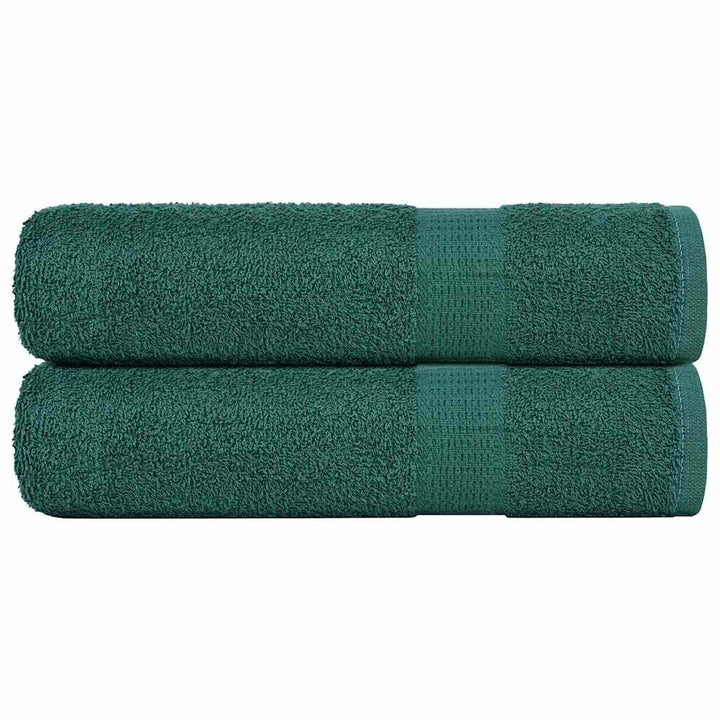 Serviettes De Sauna 4 Pcs 360 G/M² 100% Coton Vert