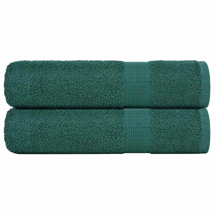 Serviettes De Sauna 4 Pcs 360 G/M² 100% Coton Vert