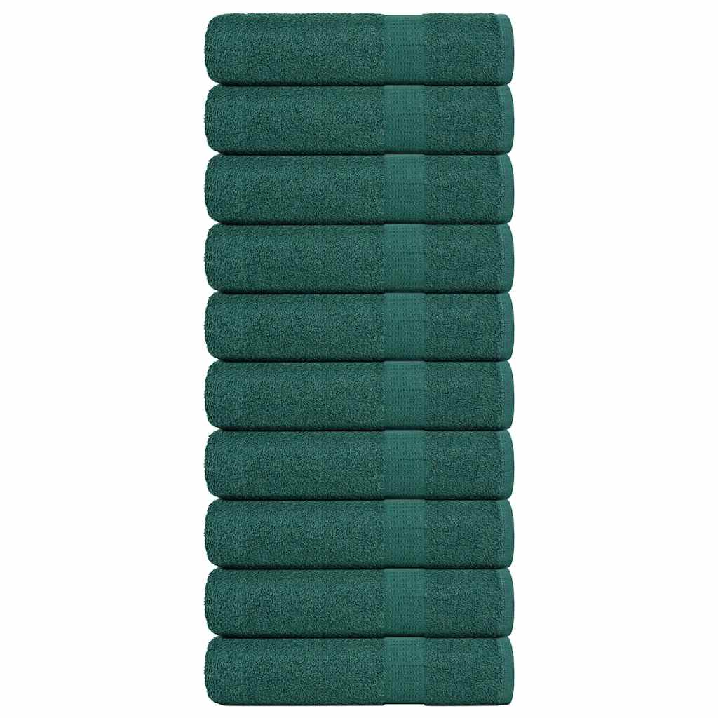 Serviettes De Sauna 4 Pcs 360 G/M² 100% Coton Vert