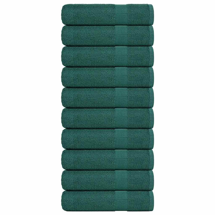 Serviettes De Sauna 4 Pcs 360 G/M² 100% Coton Vert