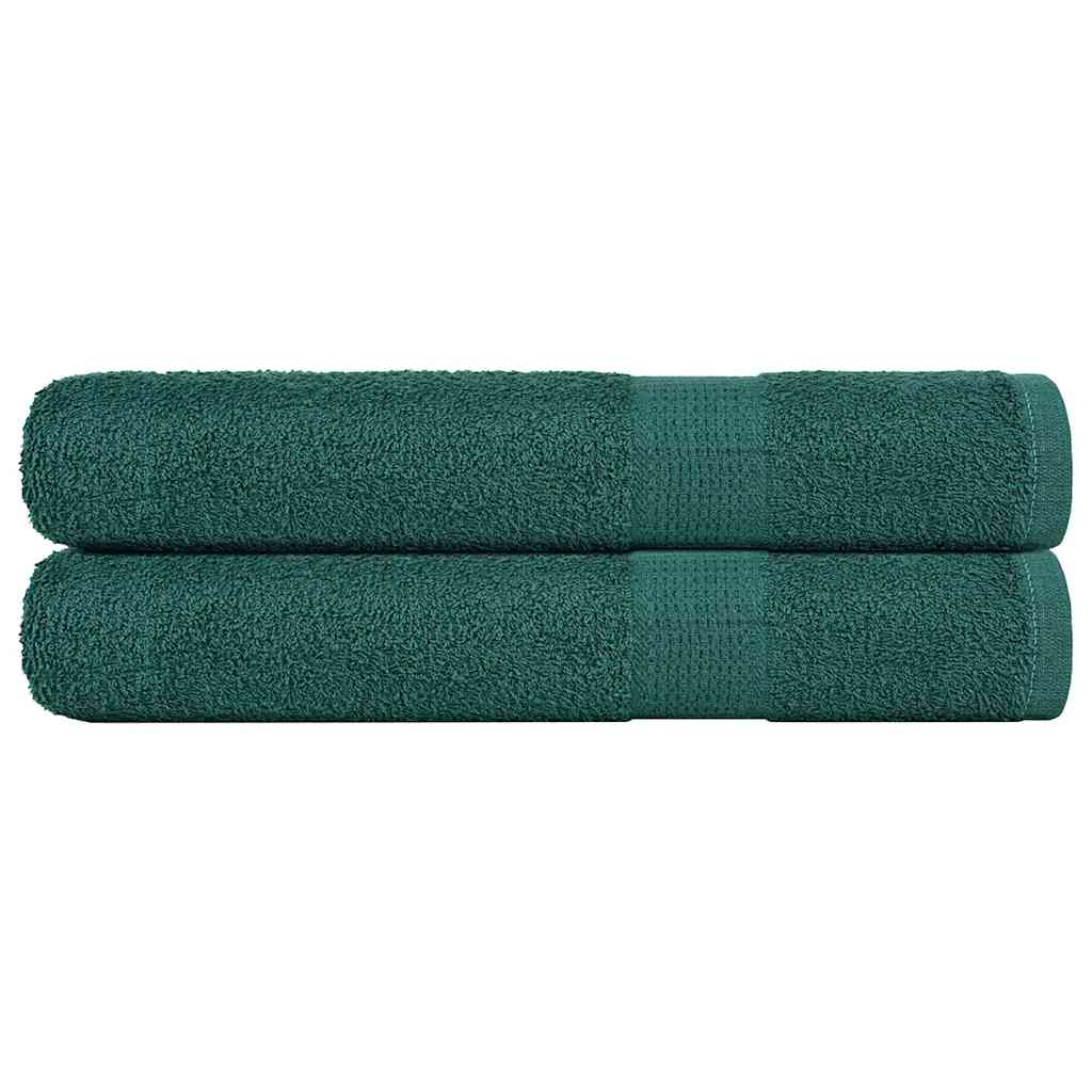 Serviettes De Sauna 4 Pcs 360 G/M² 100% Coton Vert