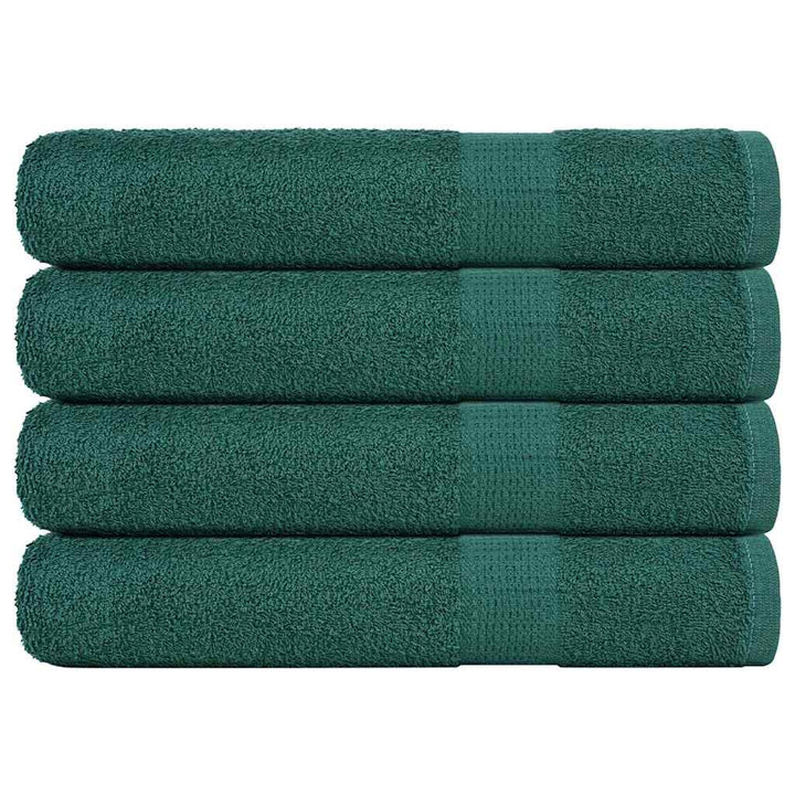 Serviettes De Sauna 4 Pcs 360 G/M² 100% Coton Vert