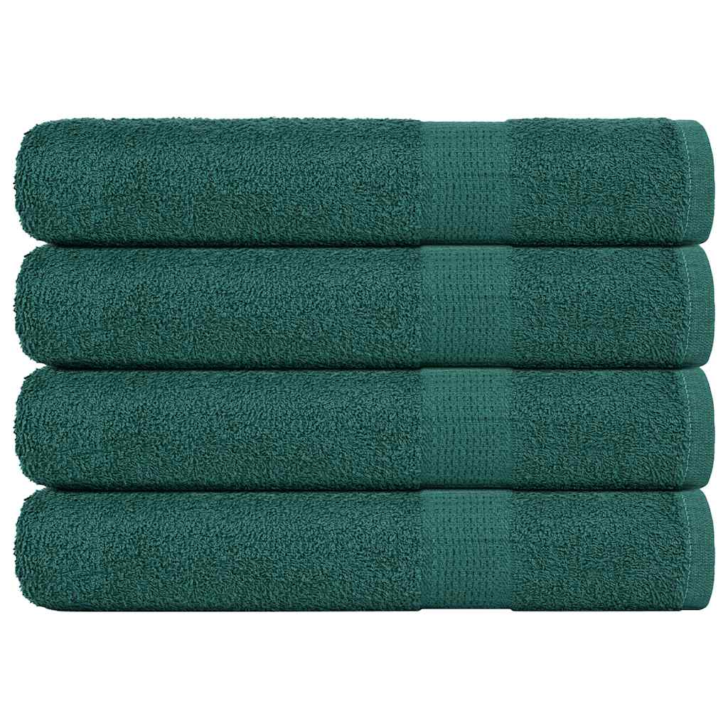 Serviettes De Sauna 4 Pcs 360 G/M² 100% Coton Vert