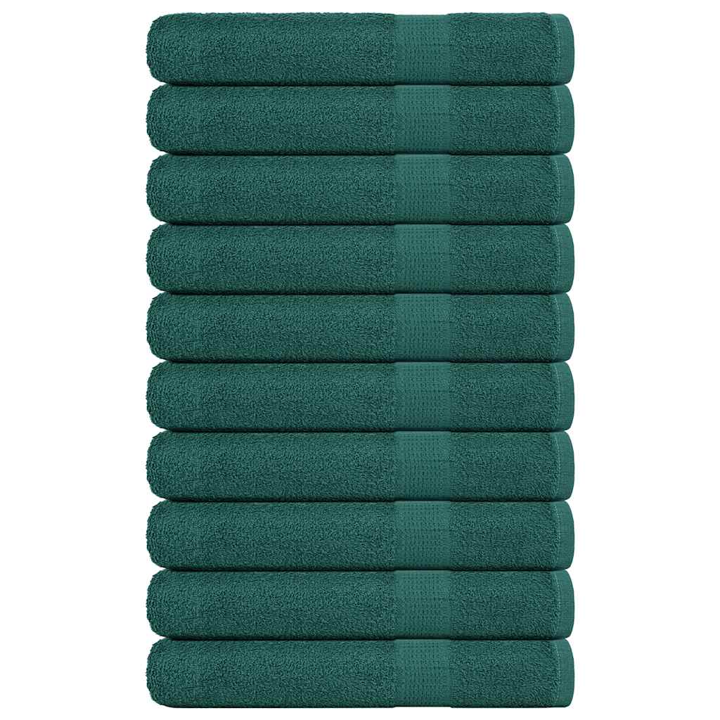 Serviettes De Sauna 4 Pcs 360 G/M² 100% Coton Vert