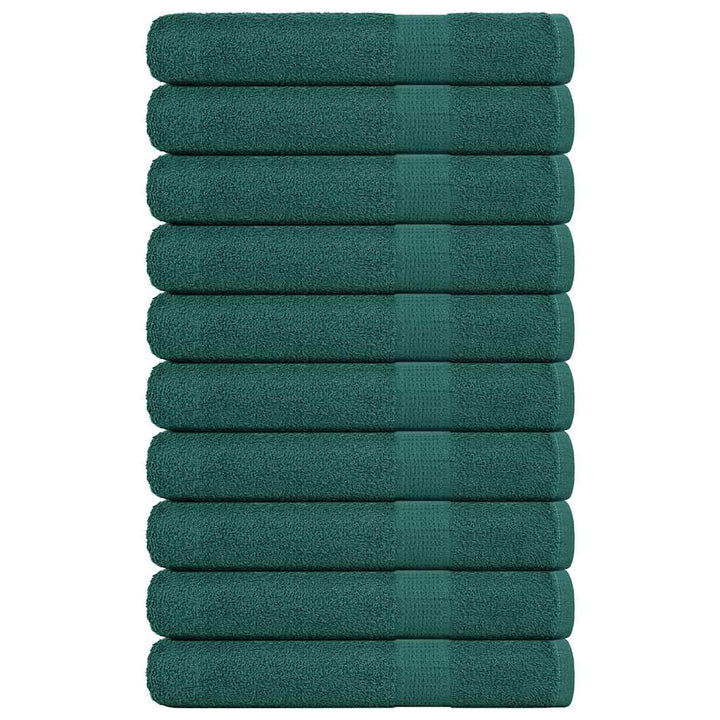 Serviettes De Sauna 4 Pcs 360 G/M² 100% Coton Vert
