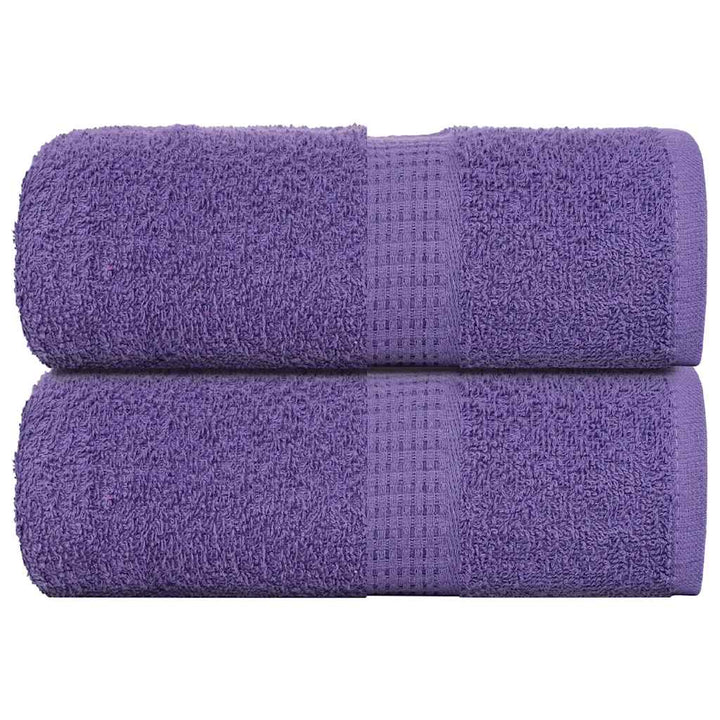 Serviettes De Visage 10 Pcs 360 G/M² 100% Coton Violet