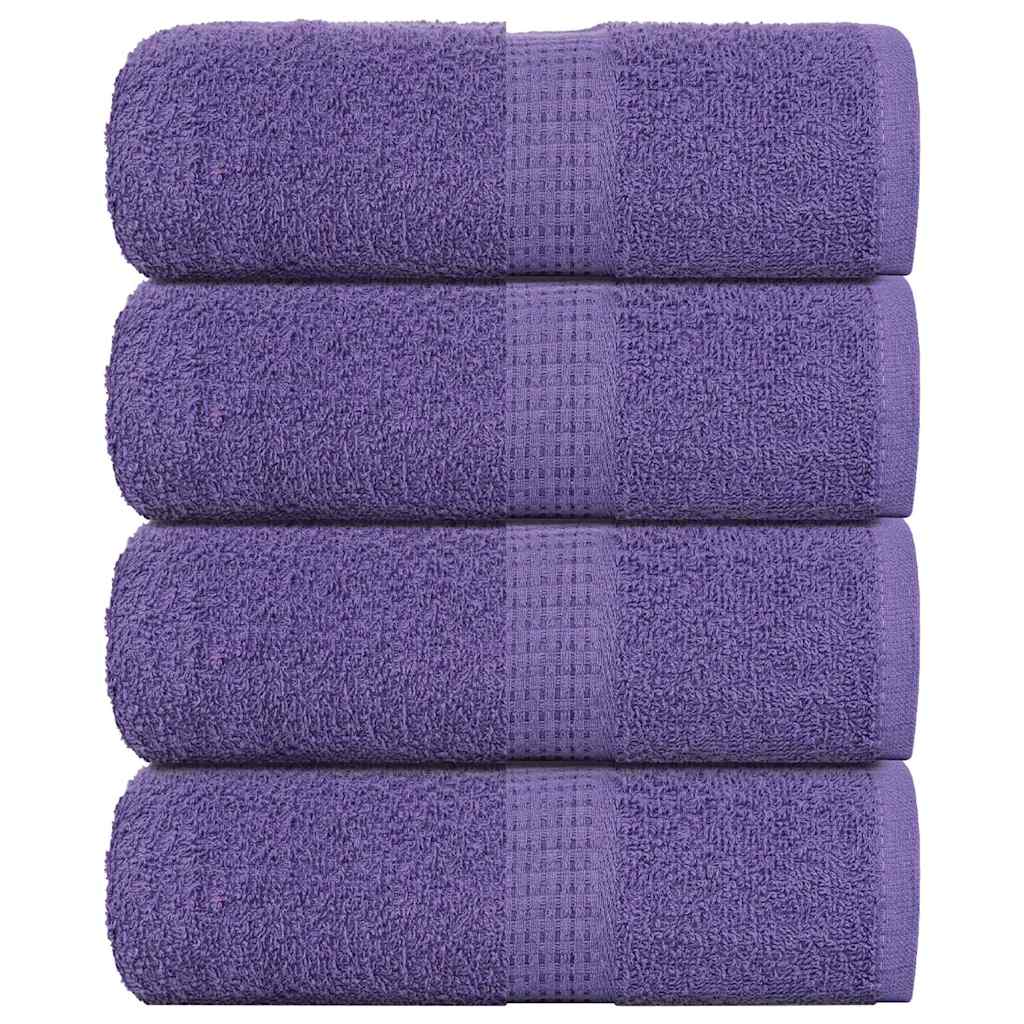Serviettes De Visage 10 Pcs 360 G/M² 100% Coton Violet