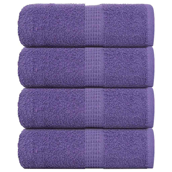 Serviettes De Visage 10 Pcs 360 G/M² 100% Coton Violet