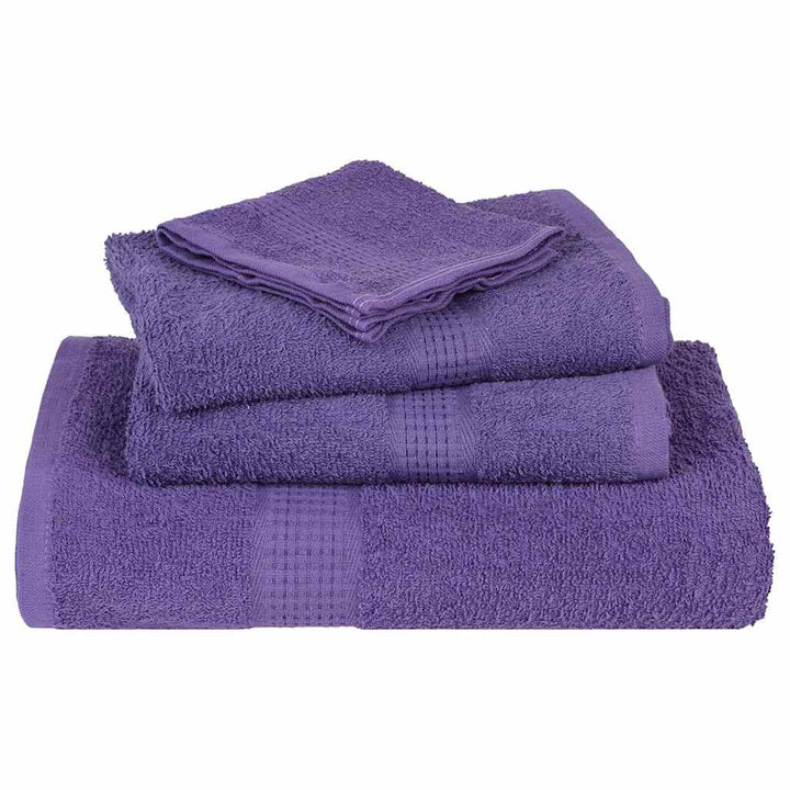 Serviettes De Visage 10 Pcs 360 G/M² 100% Coton Violet