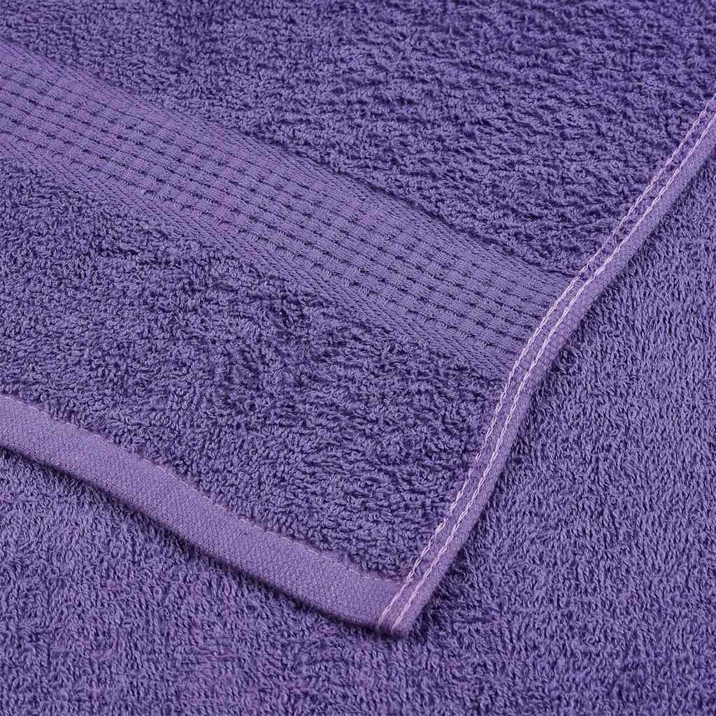 Serviettes De Visage 10 Pcs 360 G/M² 100% Coton Violet