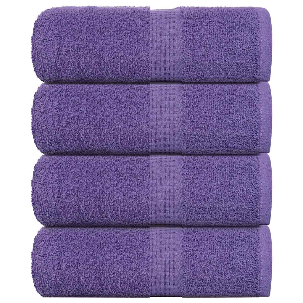 Serviettes De Visage 10 Pcs 360 G/M² 100% Coton Violet