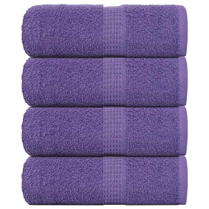 Serviettes De Visage 10 Pcs 360 G/M² 100% Coton Violet