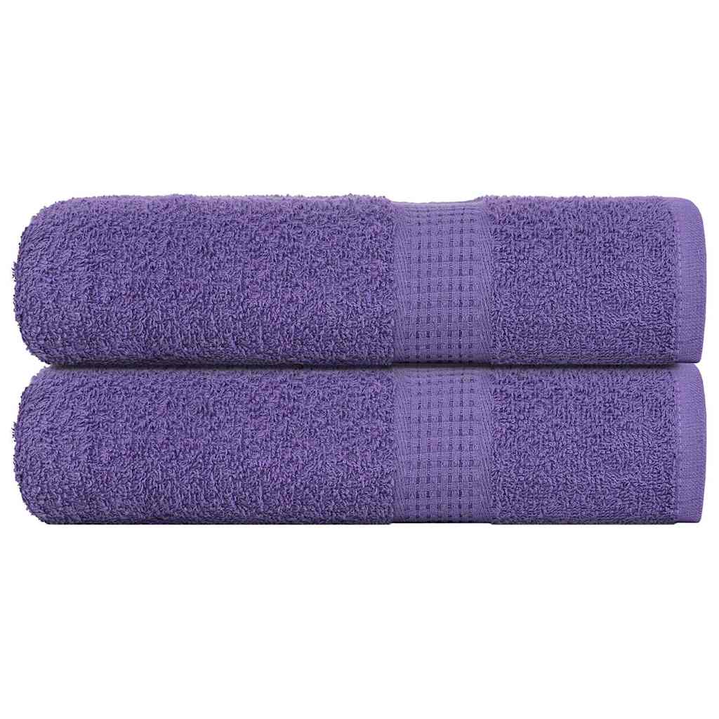 Serviettes De Visage 10 Pcs 360 G/M² 100% Coton Violet