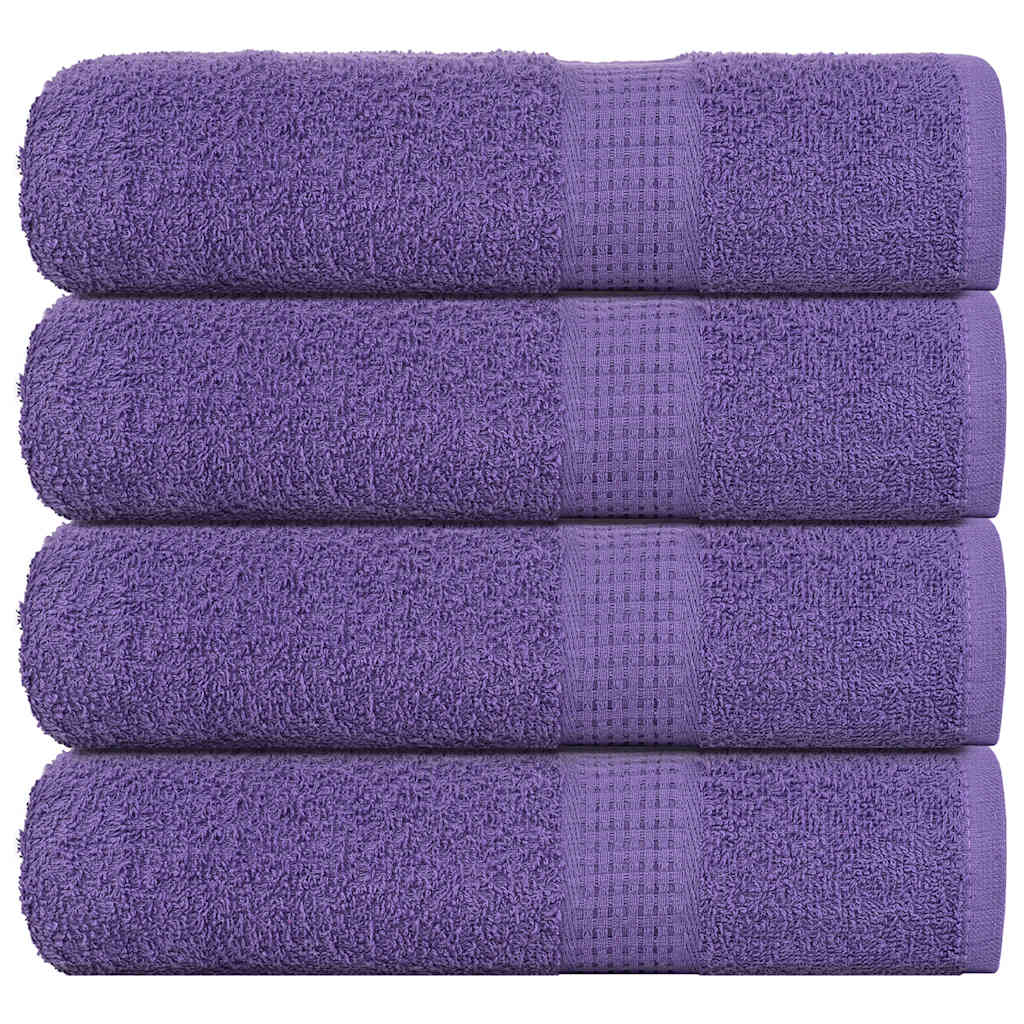 Serviettes De Visage 10 Pcs 360 G/M² 100% Coton Violet