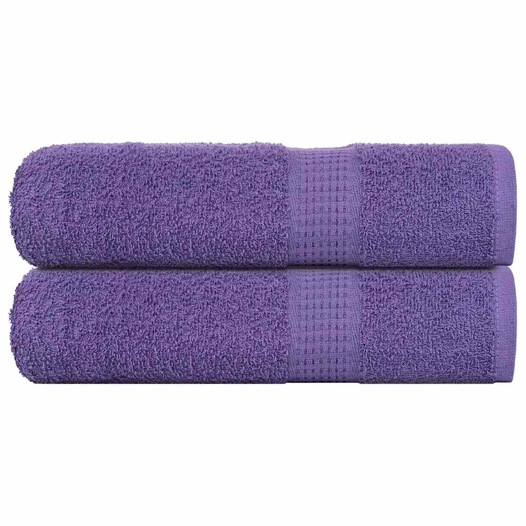 Serviettes De Visage 10 Pcs 360 G/M² 100% Coton Violet