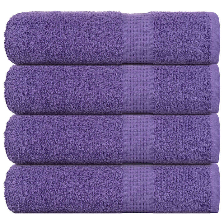 Serviettes De Visage 10 Pcs 360 G/M² 100% Coton Violet