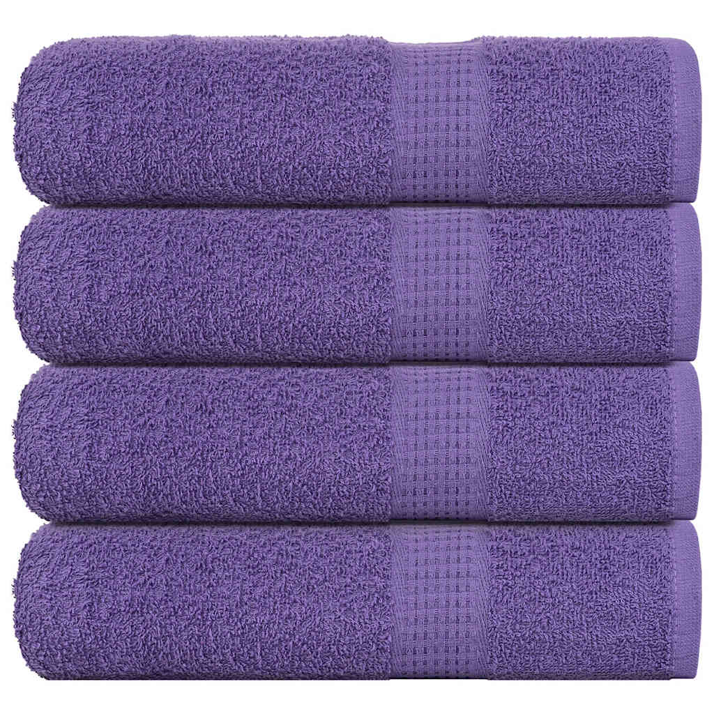 Serviettes De Visage 10 Pcs 360 G/M² 100% Coton Violet