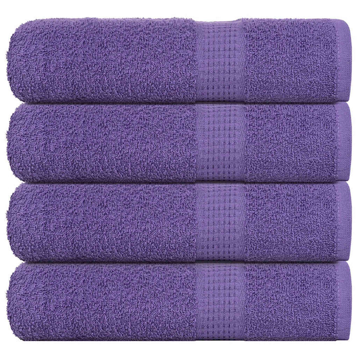 Serviettes De Visage 10 Pcs 360 G/M² 100% Coton Violet