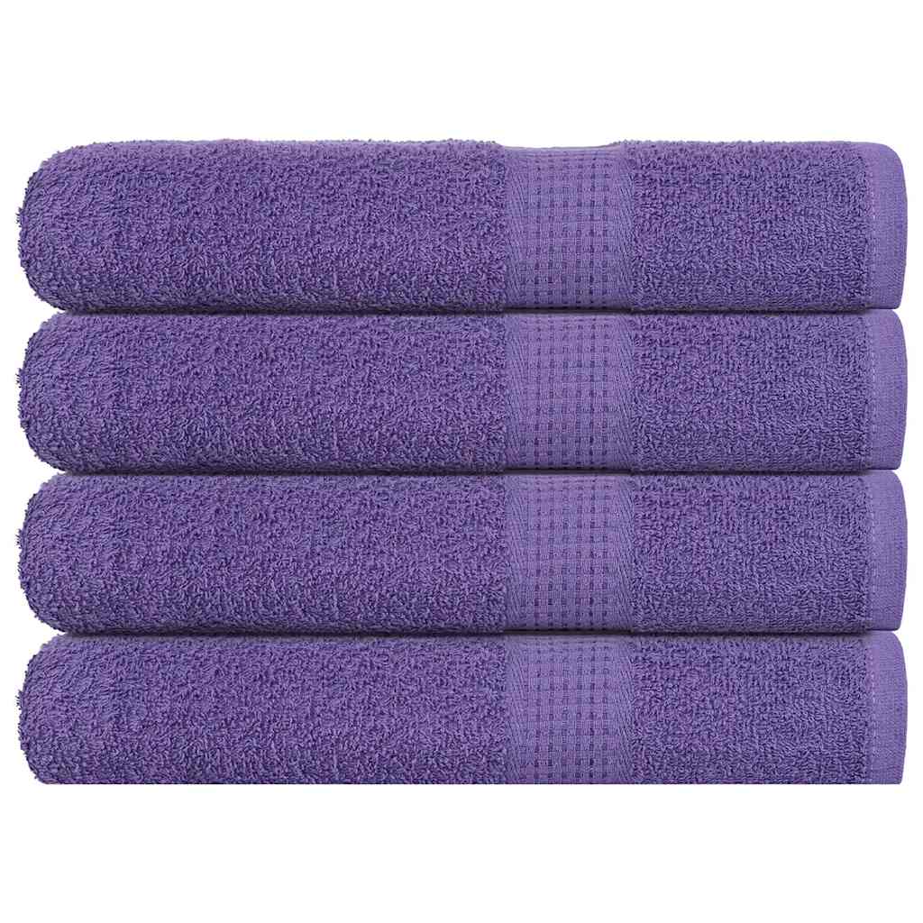 Serviettes De Visage 10 Pcs 360 G/M² 100% Coton Violet