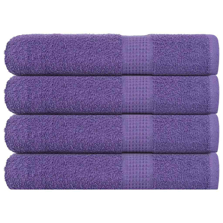 Serviettes De Visage 10 Pcs 360 G/M² 100% Coton Violet