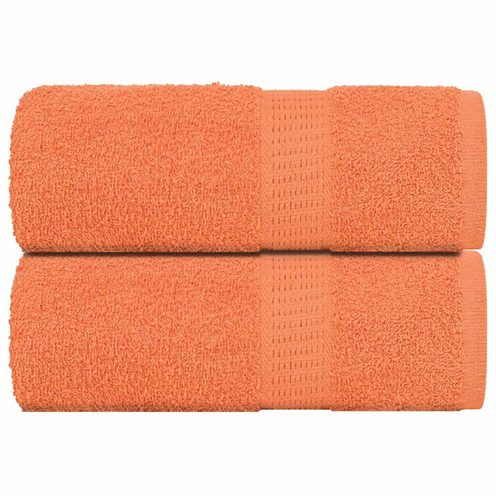 Serviettes De Visage 4 Pcs 360 G/M² 100% Coton Orange