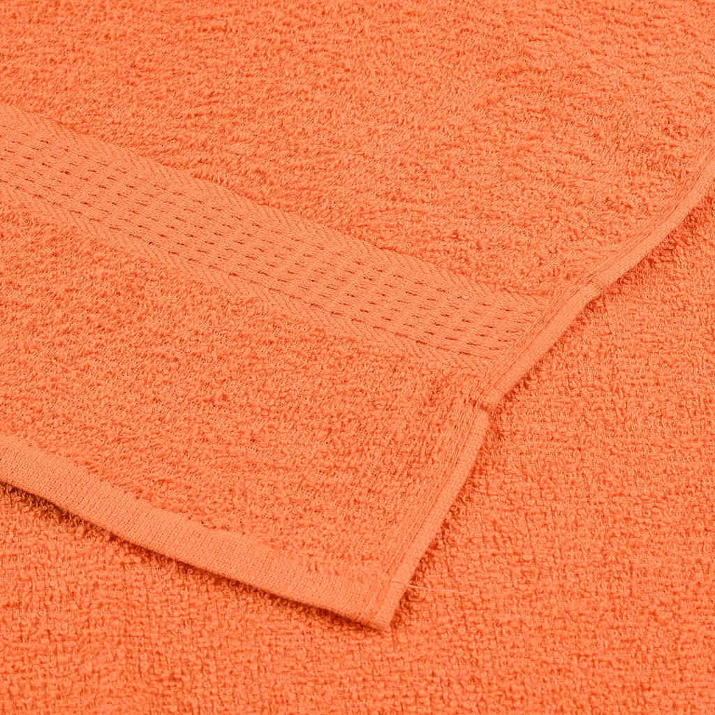 Serviettes De Visage 4 Pcs 360 G/M² 100% Coton Orange