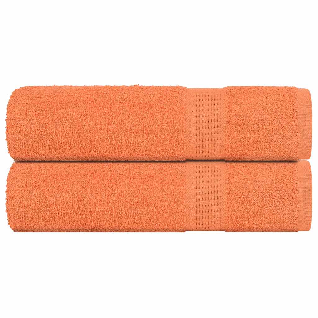 Serviettes De Visage 4 Pcs 360 G/M² 100% Coton Orange