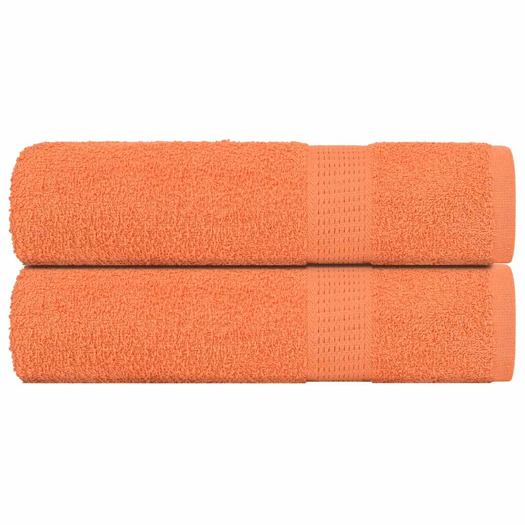 Serviettes De Visage 4 Pcs 360 G/M² 100% Coton Orange