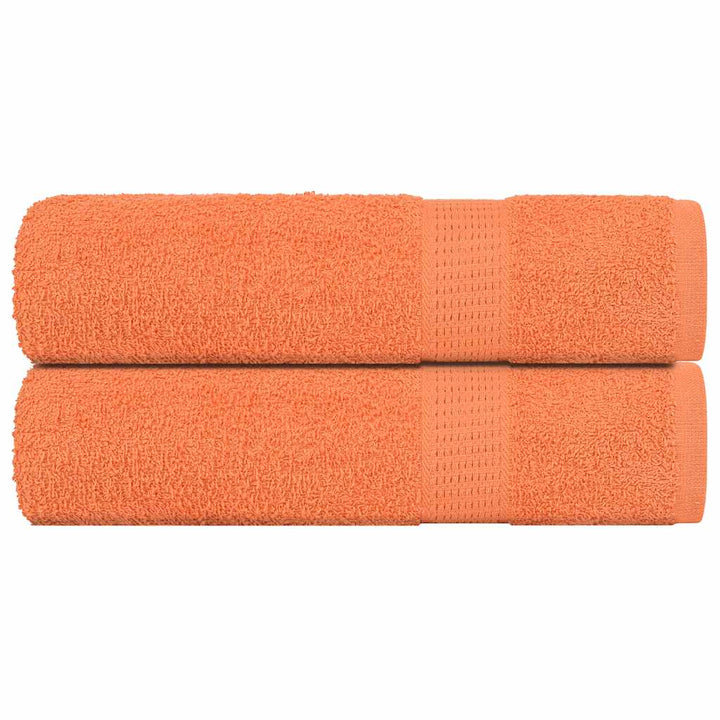 Serviettes De Visage 4 Pcs 360 G/M² 100% Coton Orange