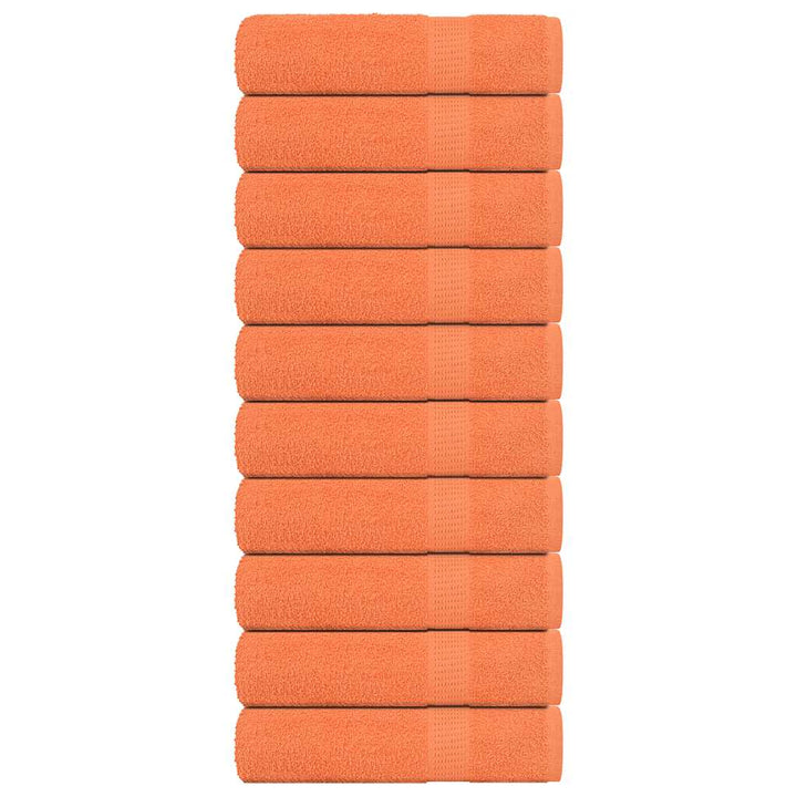 Serviettes De Visage 4 Pcs 360 G/M² 100% Coton Orange