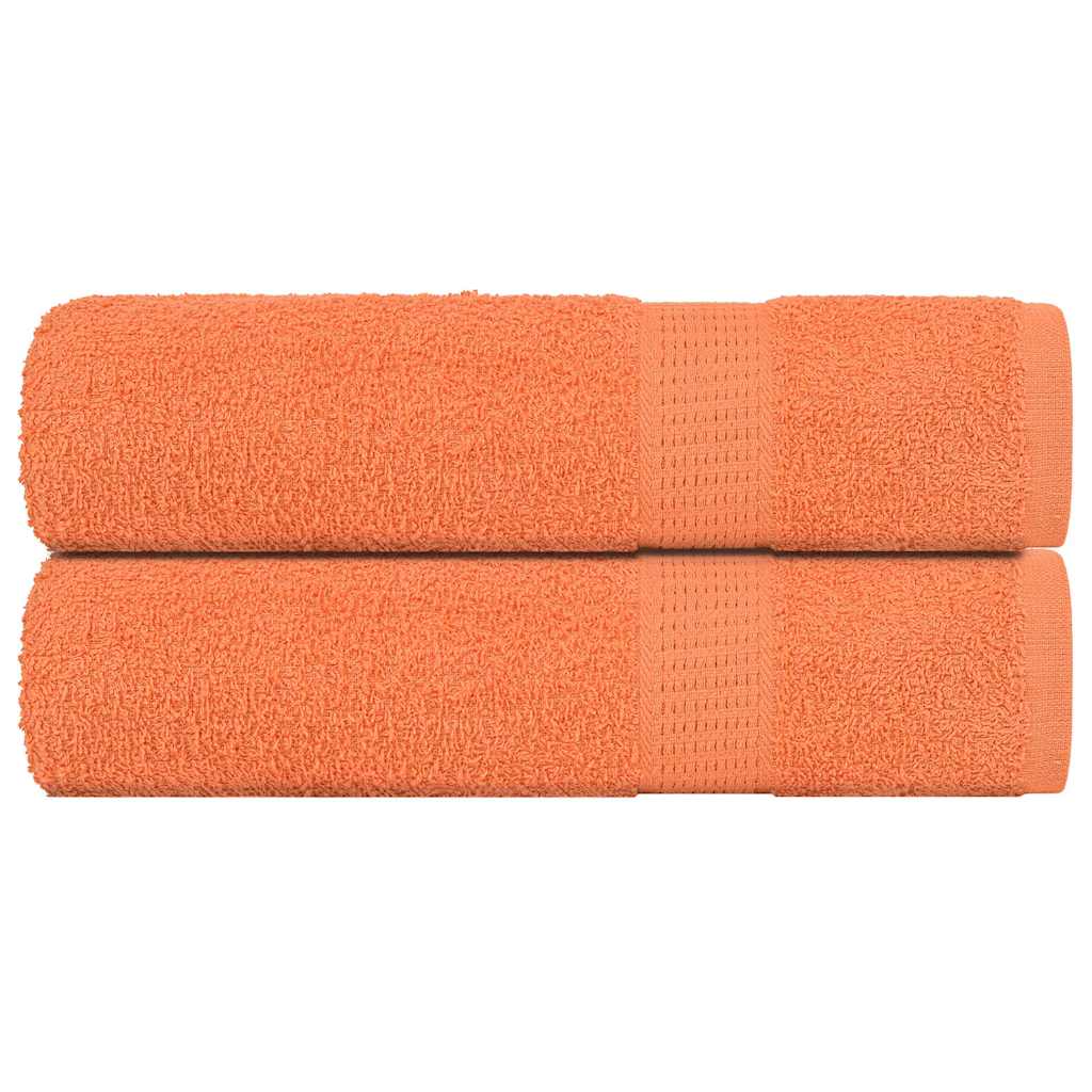 Serviettes De Visage 4 Pcs 360 G/M² 100% Coton Orange