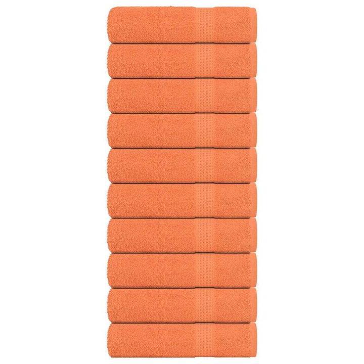 Serviettes De Visage 4 Pcs 360 G/M² 100% Coton Orange