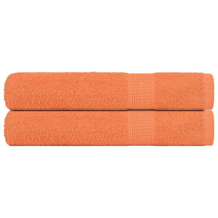 Serviettes De Visage 4 Pcs 360 G/M² 100% Coton Orange