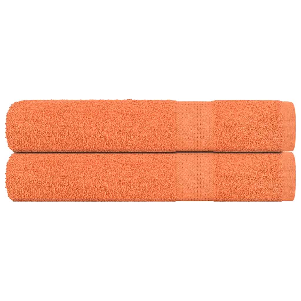 Serviettes De Visage 4 Pcs 360 G/M² 100% Coton Orange