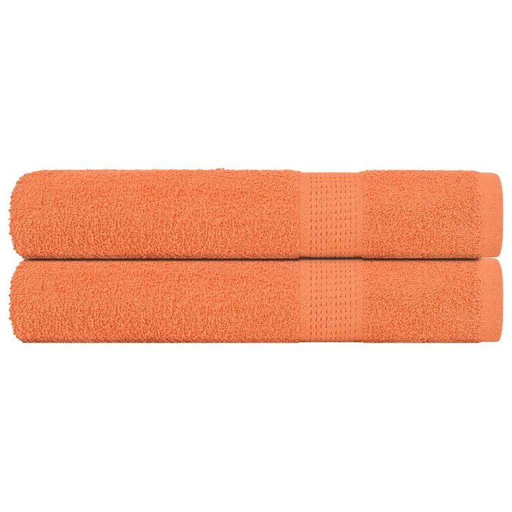 Serviettes De Visage 4 Pcs 360 G/M² 100% Coton Orange